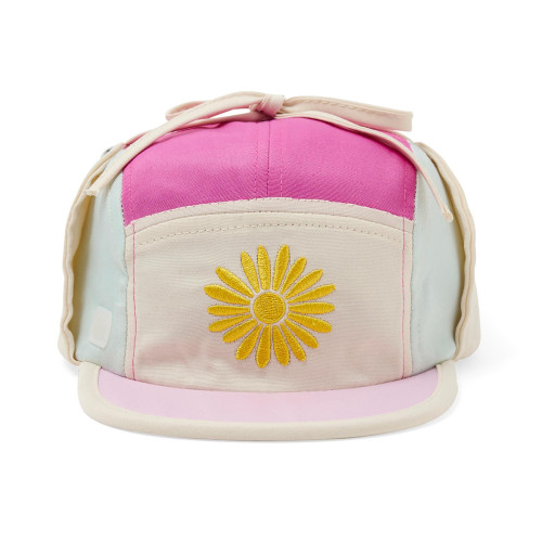 Kšiltovka Fun Fleur s UV ochranou a ochranou krku Flower Fuchsia KiETLA