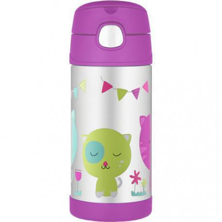 Dětská termoska s brčkem 355 ml