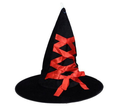 Set karneval - čarodějnický klobouk 44x38 cm