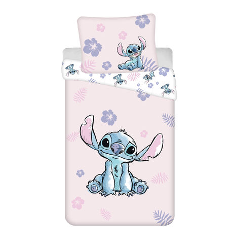 Povlečení Lilo and Stitch pink 140 x 200, 70 x 90 cm Jerry Fabrics