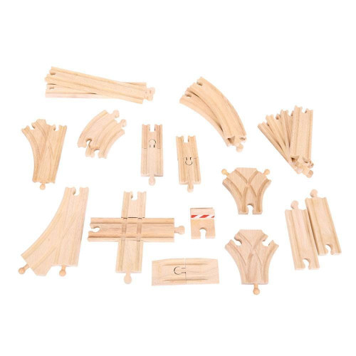 Dřevěné koleje set 25 dílů Bigjigs Rail