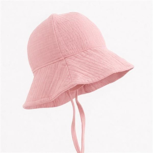 Kojenecký mušelínový klobouček pink New Baby