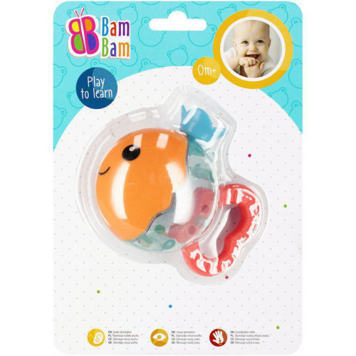 BAM BAM edukační chrastítko/kousátko Rybička