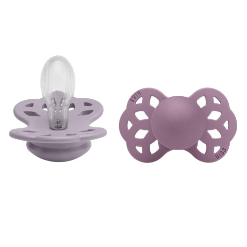 Infinity symetrické dudlíky silikon 6 - 36 měsíců 2 ks Bibs