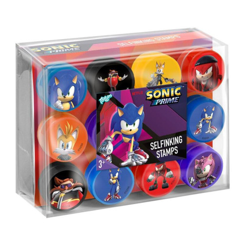 Sada samobarvicích razítek SONIC – 12 ks