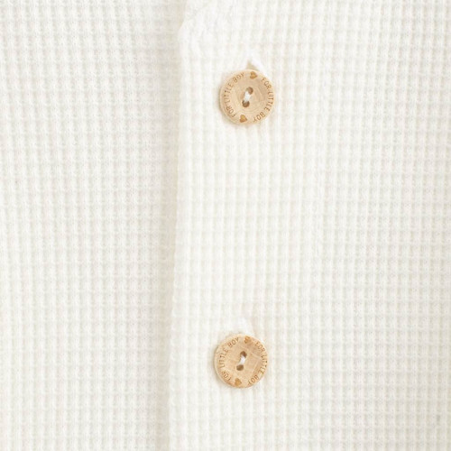 Kojenecký kabátek na knoflíky New Baby Luxury clothing Laura bílý