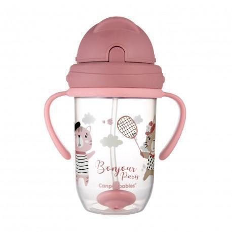 Nevylévací hrneček se slámkou a závažím 270 ml Bonjour Paris
