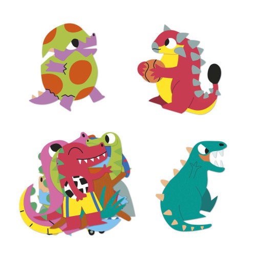 Samolepky Dinosauři 100 ks Janod