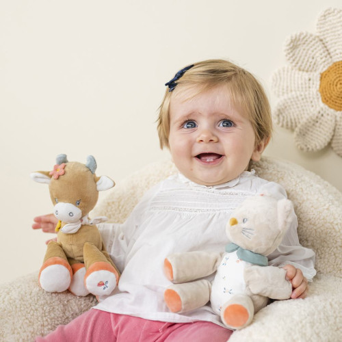 Kravička plyšová mini Mila 20 cm Mila, Zoe & Lana Nattou