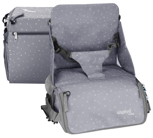 Booster Anywhere BAG-GO 2v1 (podsedák+taška na kočárek) humus grey Asalvo