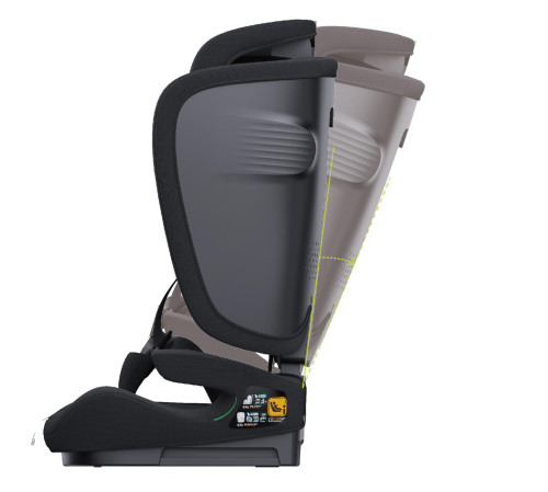 Sklápěcí autosedačka Neocare iSize 76-150 cm black Asalvo