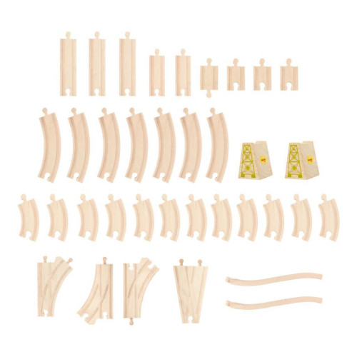 Dřevěná velká vláčkodráha princezny Bigjigs Rail