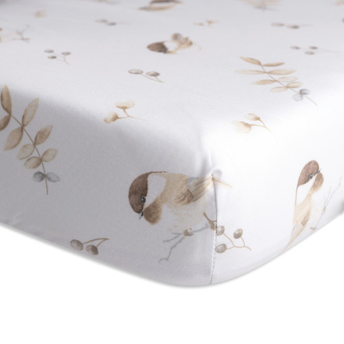 Bavlněné prostěradlo s gumou a potiskem 70 x 140 cm Babymatex