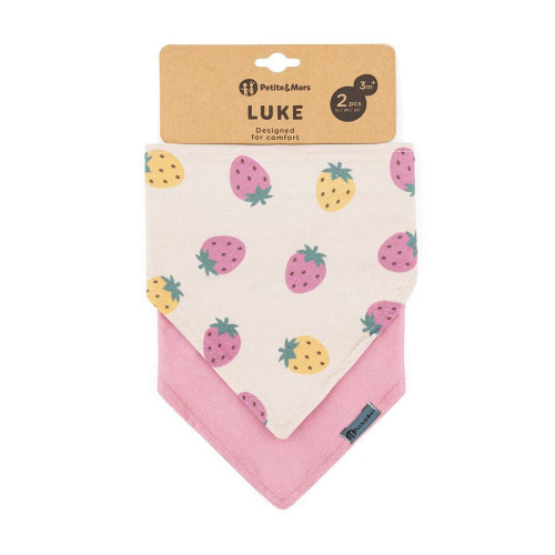 Bryndák bandana Luke 2 ks 3 m+ Beige Petite & Mars