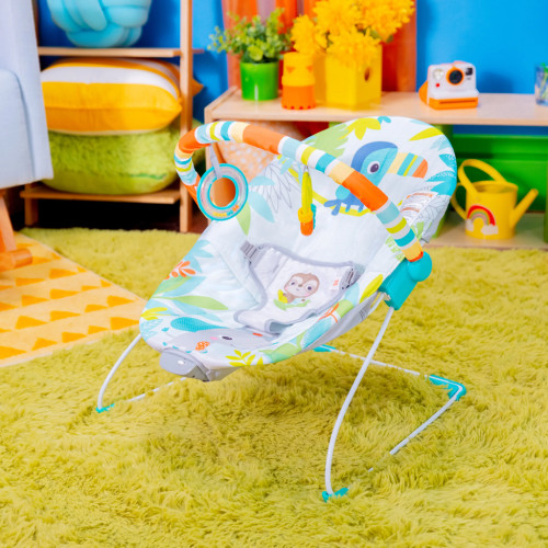 Lehátko vibrující Rainforest Vibes™ 0 m+ do 9 kg Bright Starts