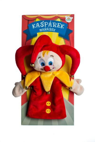 Kašpárek maňásek 27 cm