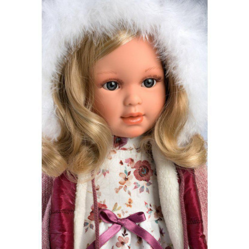 LUCIA 54037 Llorens - realistická panenka s látkovým tělem - 40 cm