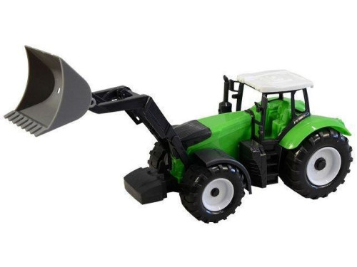 Traktor s nástrojem na setrvačník