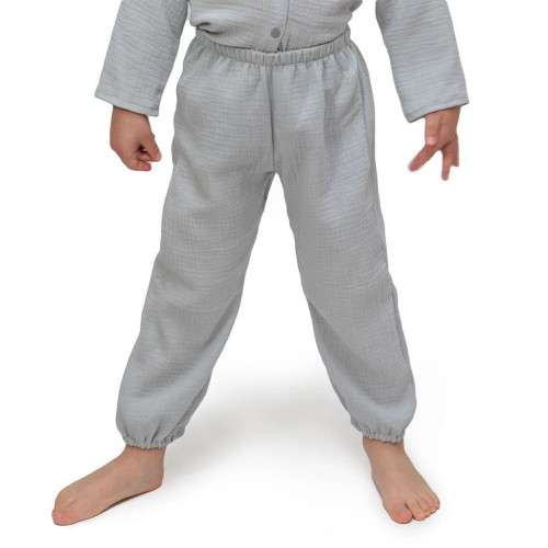 Dětské mušelínové kalhoty Luca Dove Grey Esito