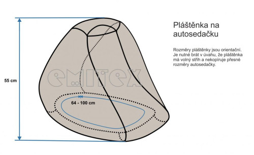 Pláštěnka na autosedačku Emitex