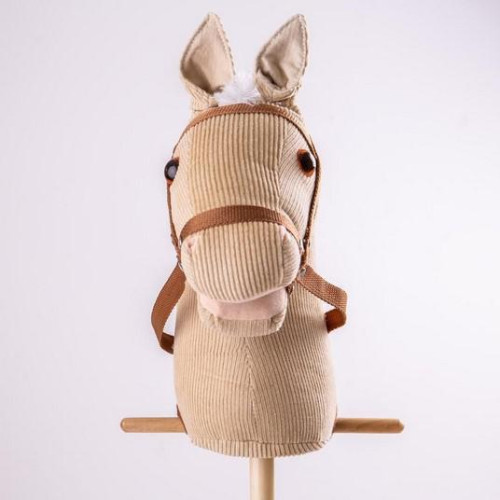 Bigjigs Toys Manšestrový kůň na tyči