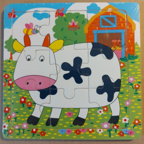 Dřevěné puzzle zvířátka