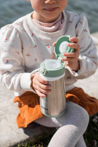 Hrnek termoizolační nerez 350 ml Sage Green Beaba