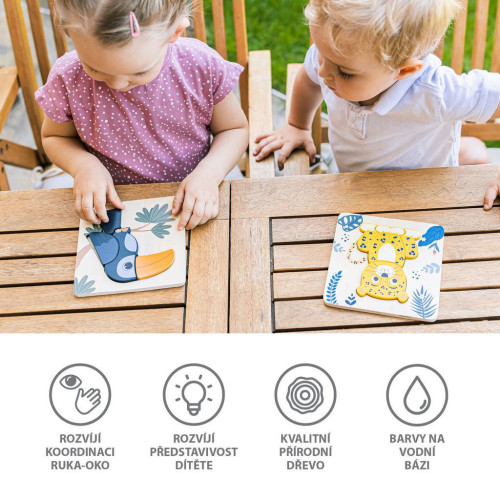 Dřevěné puzzle malé Zopa
