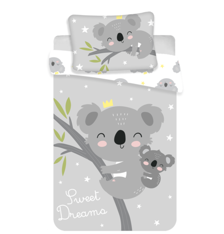 Povlečení do postýlky Koala "Sweet dreams" 100 x 135, 40 x 60 cm Jerry Fabric