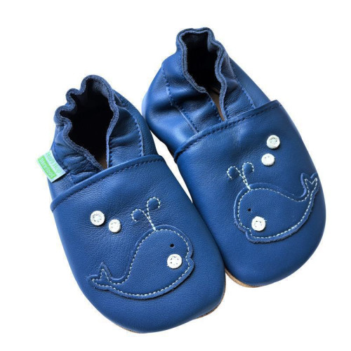 Kožené capáčky Barefoot Vel. M (6-12 měs.) Hopi Hop
