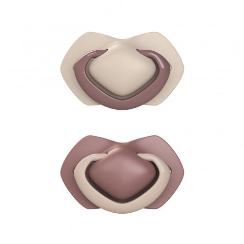 Set symetrických silikonových šidítek Light touch 0-6 m Pure Color Canpol babies