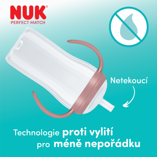 Lahvička na učení s brčkem Perfect Match 260 ml Nuk