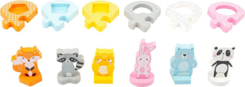 Dřevěné vkládací puzzle zvířátka small foot