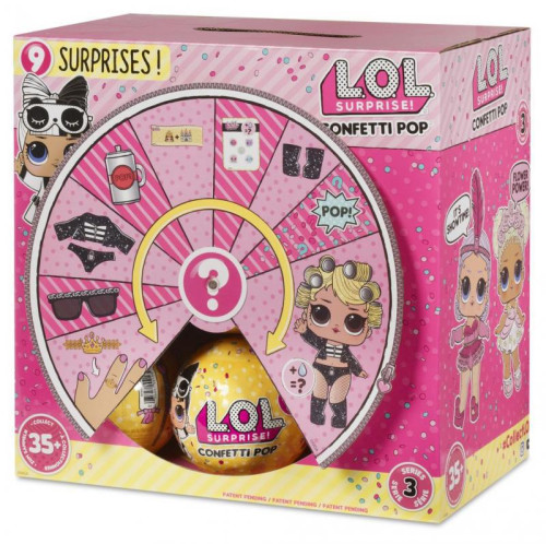 L.O.L. Surprise Confetti Pop Asst in PDQ Tray Wave