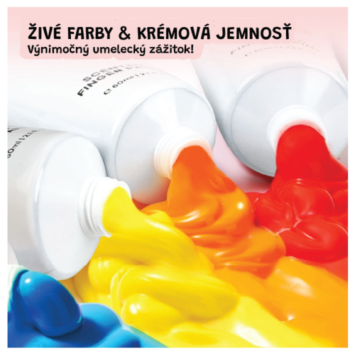 Prstové barvy s vůní 8 ks Jarmelo