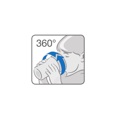 Nuk hrníček dětský Mini Magic 360° 160 ml ČERVENÝ 2. JAKOST