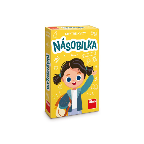 Chytré kvízy Násobilka naučná společenská hra Dino
