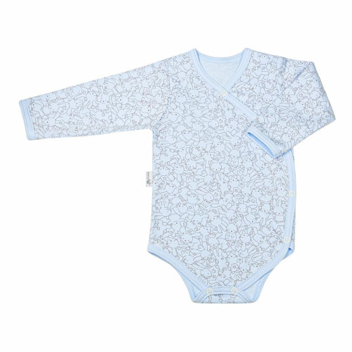 Dětské zavinovací body Zája Soft modrá