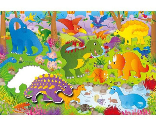 Velké podlahové puzzle – dinosauři