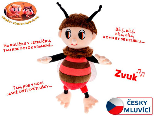 Včelí medvídek 29 cm plyšový s písničkami na baterie