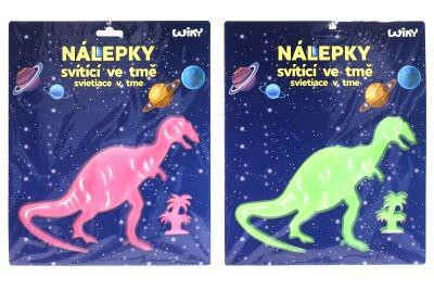Nálepky svítící ve tmě - dinosauři