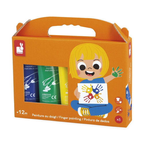 Prstové barvy 5 ks Colorino Janod