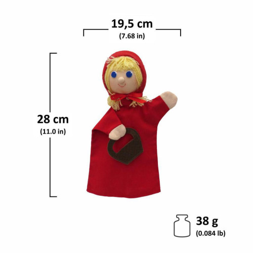 Maňásek Karkulka 28 cm - kolekce L