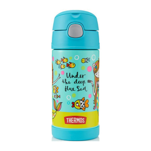 Dětská termoska s brčkem 355 ml