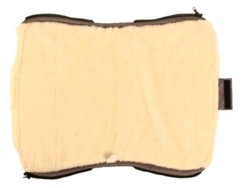 Merino rukávník na kočárek z ovčí/velbloudí vlny na zip 30 x 50 cm