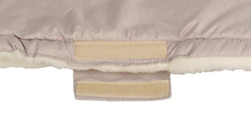 Merino rukávník na kočárek z ovčí/velbloudí vlny na zip 30 x 50 cm