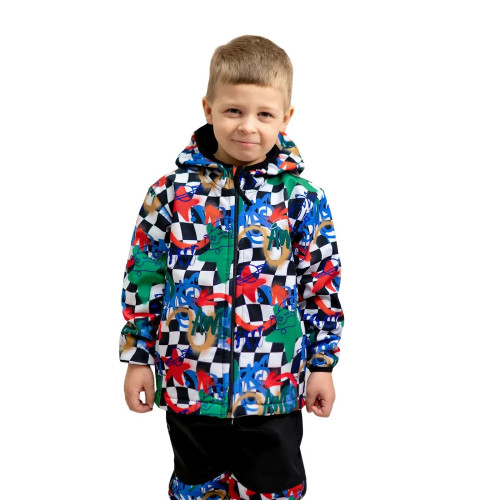 Dětská softshellová bunda Duo Play of colors bílá Esito