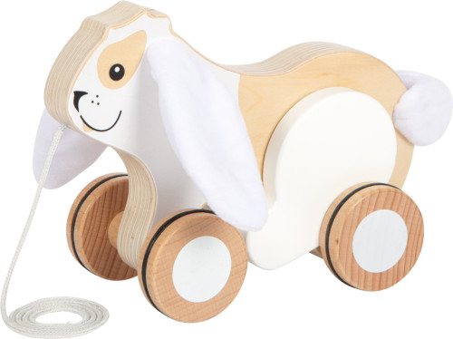 Dřevěná tahací hračka Králík se šustivými oušky small foot
