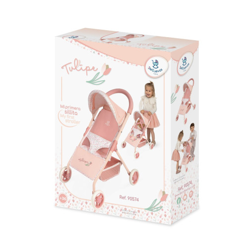 Sportovní kočárek pro panenky Tulipe 55 cm DeCuevas