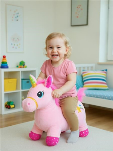 Plyšový skákací koník se zvukem Baby Mix